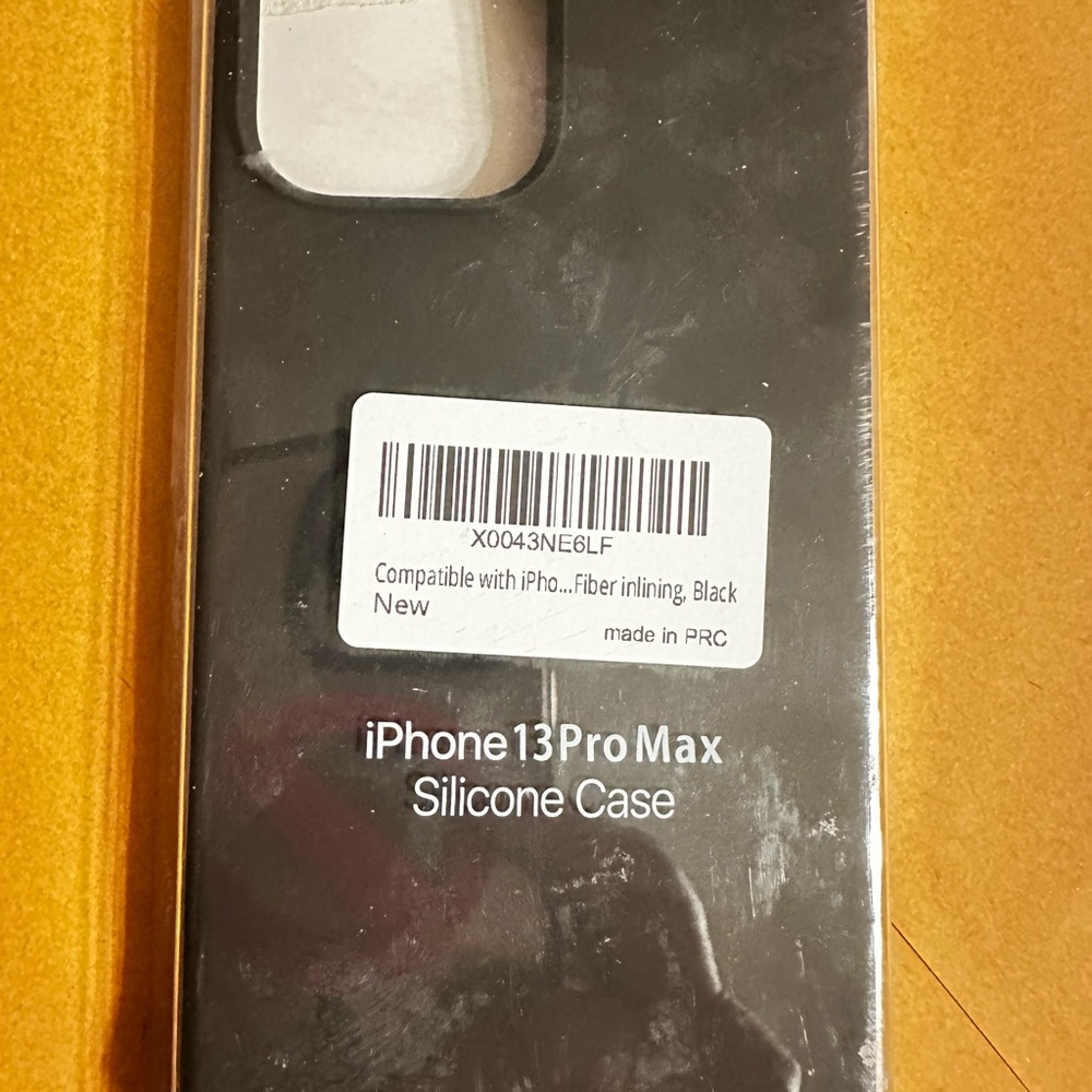 Apple iPhone 13 Pro Max Black Silicone Case